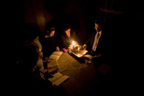 Błogosławieństwo Hawdala po szabacie. Katowice 2011